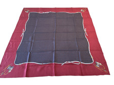 Vintage Ralph Lauren Silk Equestrian Horse Scarf Shawl