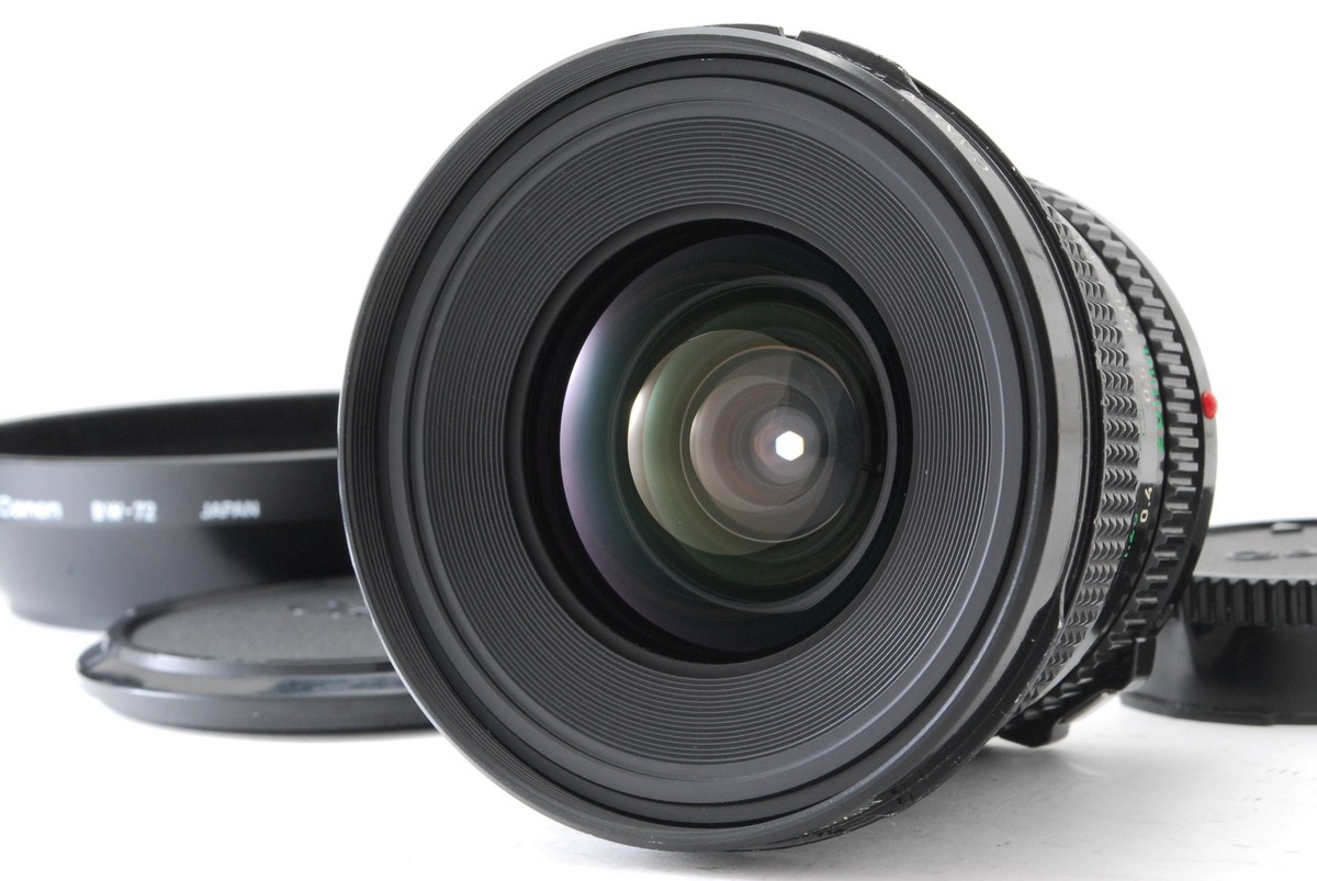 MINT w/Hood] Canon New FD NFD 20mm f2.8 MF Wide Angle Lens From