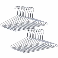 Heavy Duty Metal Shirt Coat Hangers 20 Pack Stainless Steel Clothes Hanger With