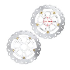 2PCS 12.6" Chrome Front Brake Rotors for Harley 24-later FLHX FLTRX FLTRXSTSE