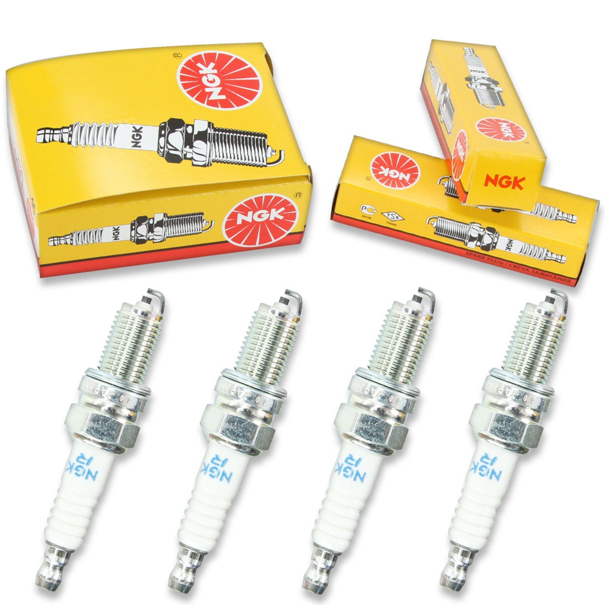 4pcs 00-01 Ducati Monster 600 Metallic NGK Standard Spark Plugs 600cc 36ci wy