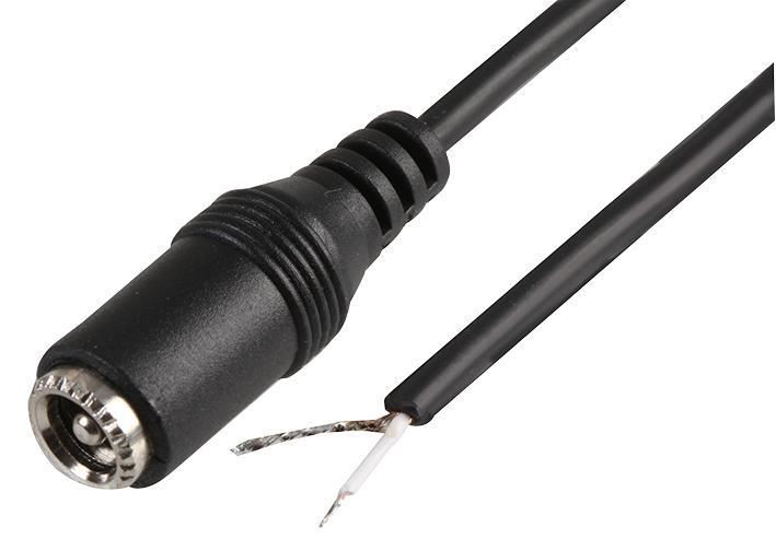 PRO POWER - 2.5mm DC Socket to Bare Ends Power Lead 1.5m