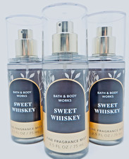 3 BATH  BODY WORKS SWEET WHISKEY FINE FRAGRANCE BODY MIST SPRAY 2.5oz NEW