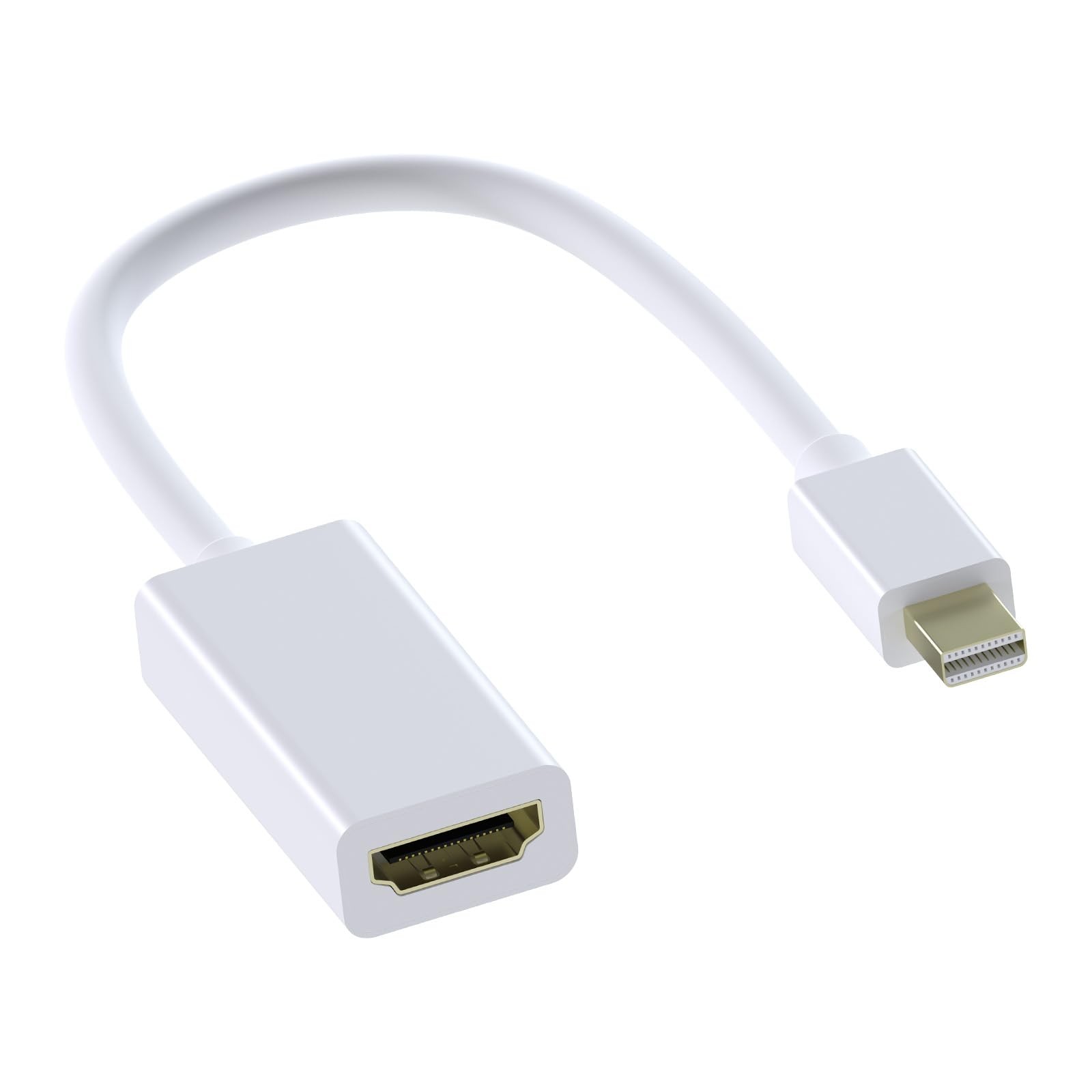MMOBIEL Adapter for Mini DP and HDMI Compatible with MacBook Pro, White