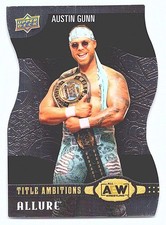 2022 Upper Deck Allure AEW #TA-28 Austin Gunn Title Ambitions
