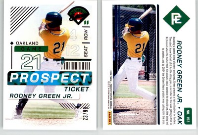 Rodney Green Jr. 2024 Panini Prospect Edition Purple #153 /99 Athletics ...