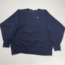 Vtg 90s Champion Mens Reverse Weave Crewneck XL Blue USA Made Sweatshirt