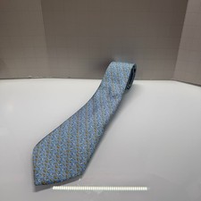 Vineyard Vines Boys Silk Tie Light Blue Hanukkah Dreidel Gelt Chanukah Youth 50"