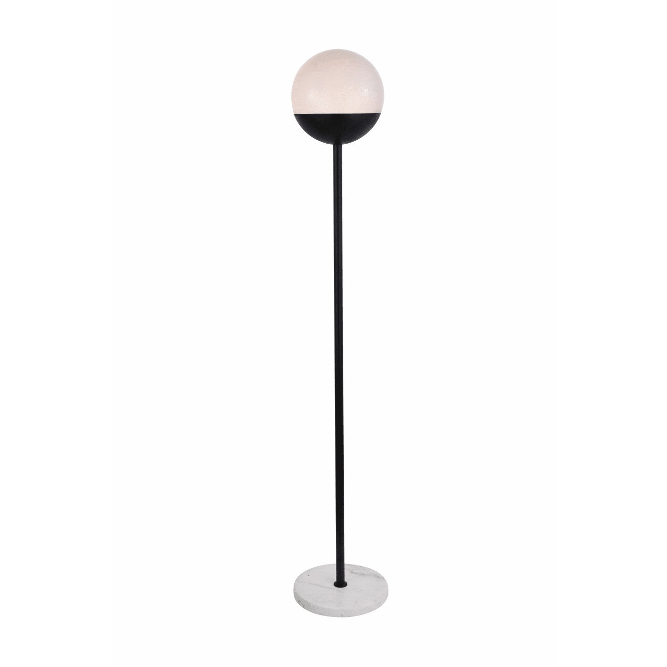 Elegant Black LD6150 Eclipse 62-Inch Torchiere Floor Lamp