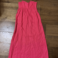 Reformation pink linen midi dress 2