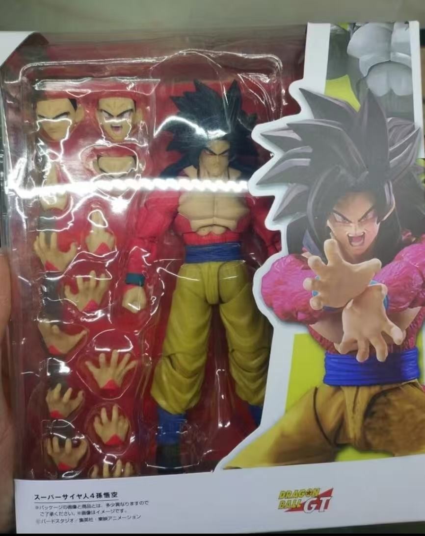 Figura Anime Dragon Ball SHF Acción Super Saiyan 4 Son Goku SH GT Juguetes Regalo con Caja