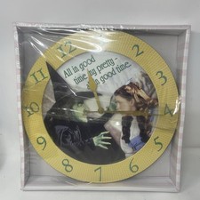 Wizard of Oz Wicked Witch Dorothy "All in Good Time" Round Quartz Wall Clock