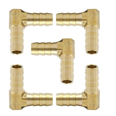 Brass Hose Barb 90 Degree Elbow 3/8'' Barbed x 122-6,