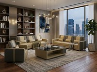 Leder Sofa Set 3+3+1 Modern Beige Grau Couch Design Polstergarnitur *