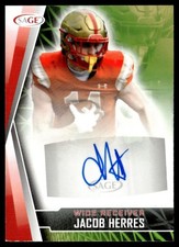 2022 SAGE Autographs Red Jacob Herres Auto VMI Keydets #A-JH
