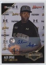 2016 Bowman Draft Under Armour All-America Game /225 Alex Speas #UAA-17 Auto 0l2
