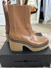 Marc Fisher MLFredy Leather Boots Size 7.5. New In Box. Medium Natural Tan. — photo 2