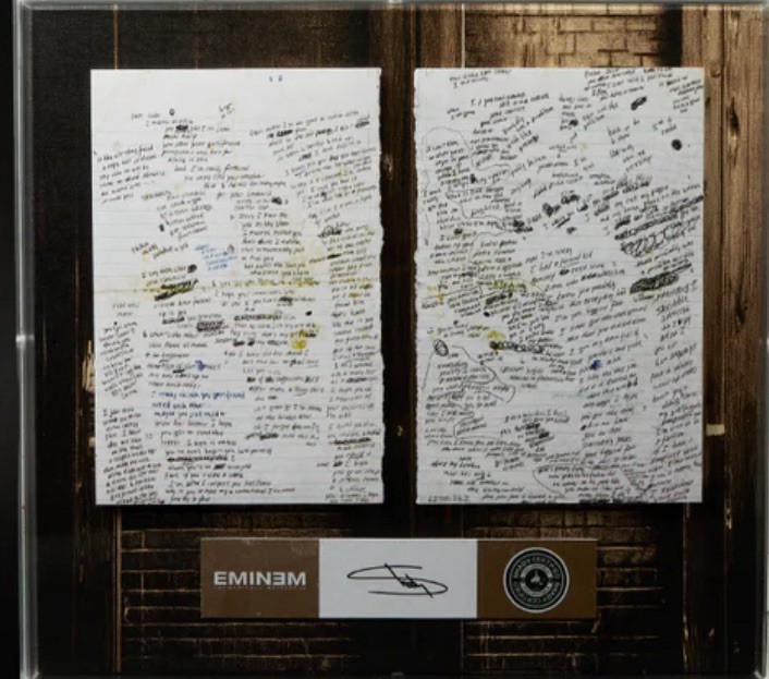 Eminem signed autographed Stan Letters Shadow Box MMLP25 | eBay
