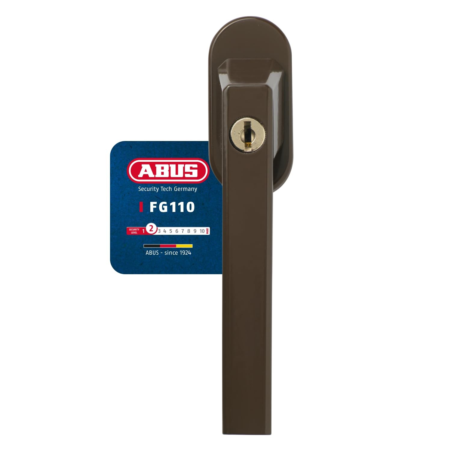Poignée de fenêtre verrouillable FG110 à clé anti-effraction pour châssis PVC