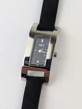 Vtg UNTESTED NOS Roots Canada Watch Leather Strap Band Ladies Rectangular 