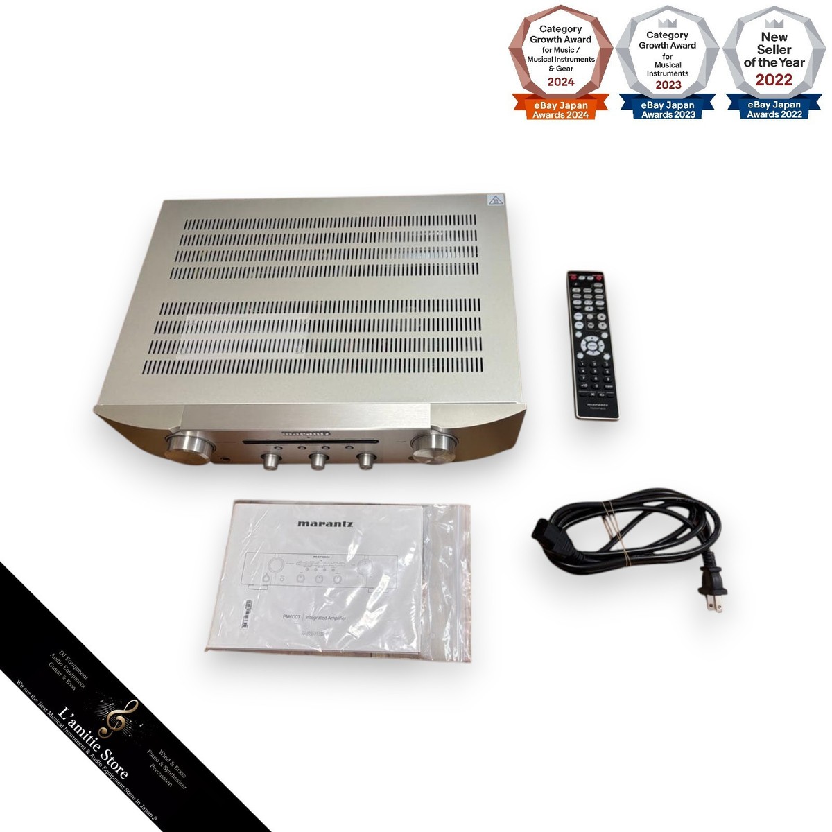 Marantz PM6007 Integrated Amplifier Digital Silver Gold 100V Japan