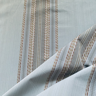 Zoffany Gardinenstoff LISERE STRIPE - LA SEINE 1,05m 105cm aufwendiges Webgewebe