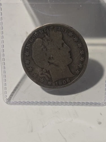 1906-P Barber Half Dollar — photo from the most recent tracked eBay sale