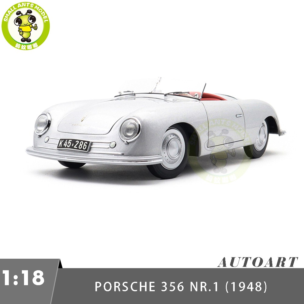 AUTO art Porsche356 NR.1 1/18シルバー 1948 1/18 Porsche 356 NR.1 1948 Autoart 78072 Silver Diecast Model Car