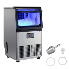 13.39 In. W Commercial Ice Maker Machine 80 Lbs./24H Full Size Cube/13 Lbs. Stor