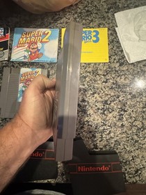 Nintendo NES Super Mario Bros 1, 2, 3 Games with Manuals & OEM Sleeves