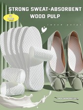 New 1Pair Disposable Insoles Nature Wood Pulp Insoles Men and Women T