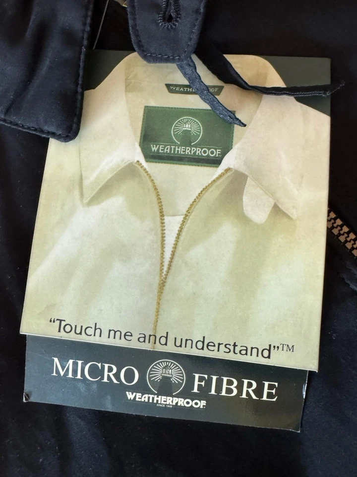 防水超细纤维防水夹克轰炸机风格男式 M 全新! — 第 2/4 张图片