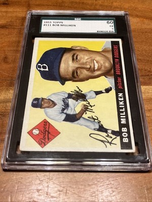 1955 Topps - Bob Milliken #111 SGC 5