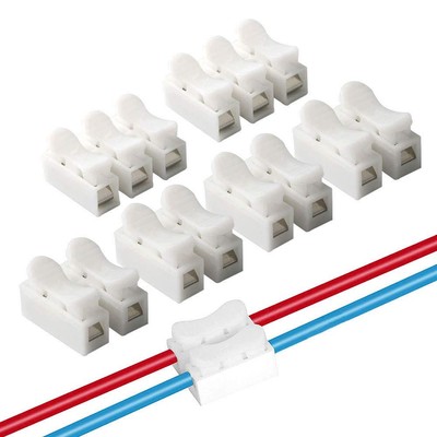 90-teiliges Federdrahtverbinder Set - Schnellkabelverbinder Reihenklemme, Kabel +