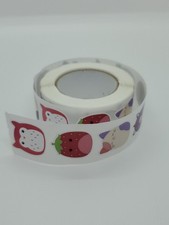 Squishmallow Stickers 500pc Roll 10 Different Characters Kellytoy