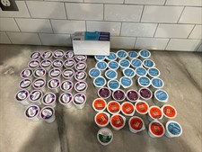 LOT 60 plus variety K-cup, all flavors And Water Filters -Read 
