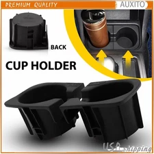 Pair Center Console Cup Holder Insert Right & Left For Toyota Tacoma 2005-2017