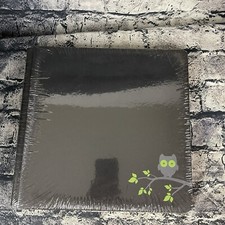 Creative Memories 12x12 Black Owl Design Foiled Strap Hinge Album Coverset