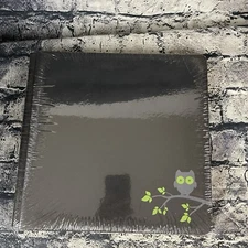 Creative Memories 12x12 Black Owl Design Foiled Strap Hinge Album Coverset