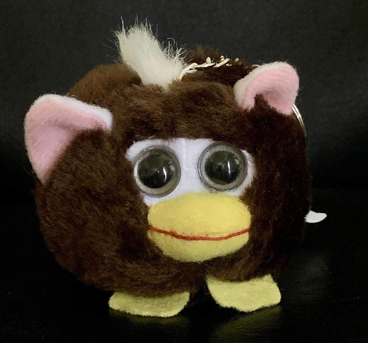 RARE Furby Fake Hoody Pets 1998 Vibrating Keychain Keyring Soft