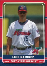 2019 Grandstand Fort Myers Miracle LUIS RAMIREZ RC TWINS PITCHING COACH