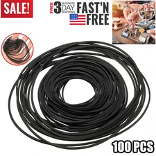 100 PCS Square Rubber Drive Belt Replacement For Cassette Player Recorder Repair