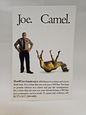 Phoenix Arizona Sheriff Joe Arpaio Prison Post Card 1990s era Joe Camel Tent Cit