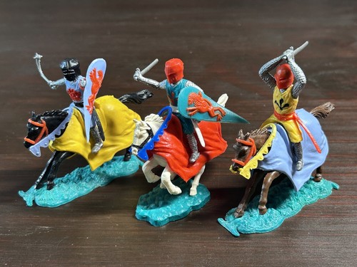 Timpo Medieval Knights Mounted - Complete Set - Swoppets - Middle Ages - 1970s - Picture 3 of 3