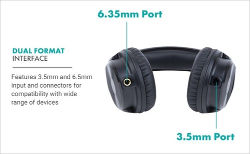 Movo MH-100 Hi-Fi Studio Headphones with Microphone - Wired Over Ear Headphones - Picture 12 of 15