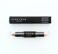 Avon True Color Make-Up Transforming Face Contour Stick Dual Sided Medium .184oz
