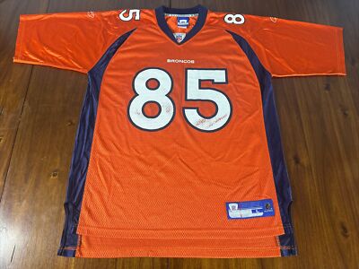 Denver Broncos 85 Ashley Lelie Reebok NFL Jersey Size Large Vintage