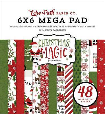 Carta Bella Double-Sided Mega Paper Pad 6"X6" 48/Pkg Christmas Ch 793888073609