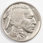 1936-P Buffalo Nickel Almost Uncirculated (AU) - Philadelphia Mint