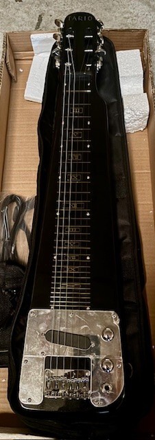 Lap Steel 6 String Slotted Head Stock Electric Guitar ( Pick Up Issue )